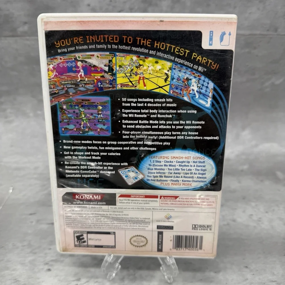 Dance Dance Revolution Hottest Party - Nintendo Wii - Complete CIB
